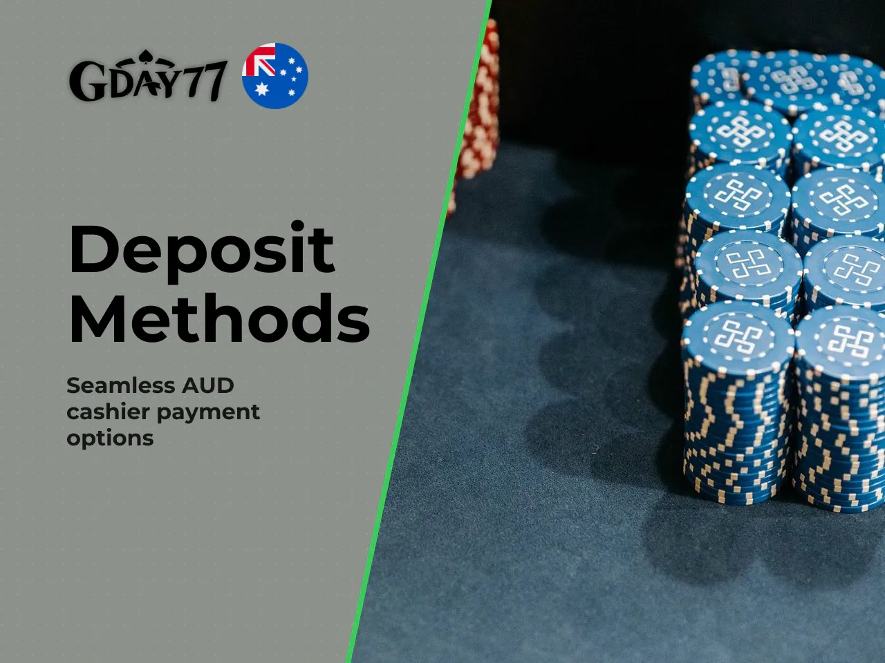 Deposit Methods and AUD Convenience. Funding