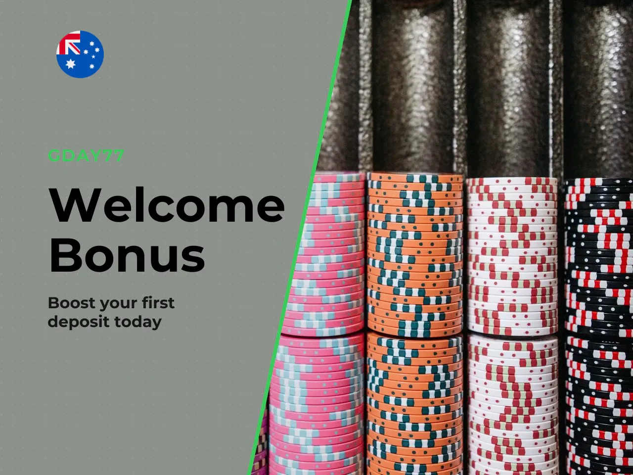 Welcome bonus and first deposit offer